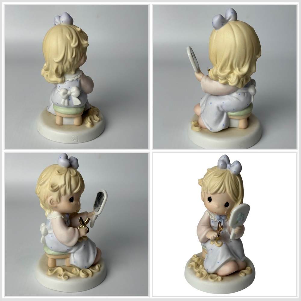 Precious Moments Little Girl Mirror Collectables Exclusive Vintage 1996 Figurine